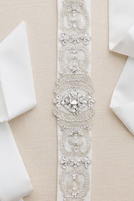 Satin diamond wedding belt
