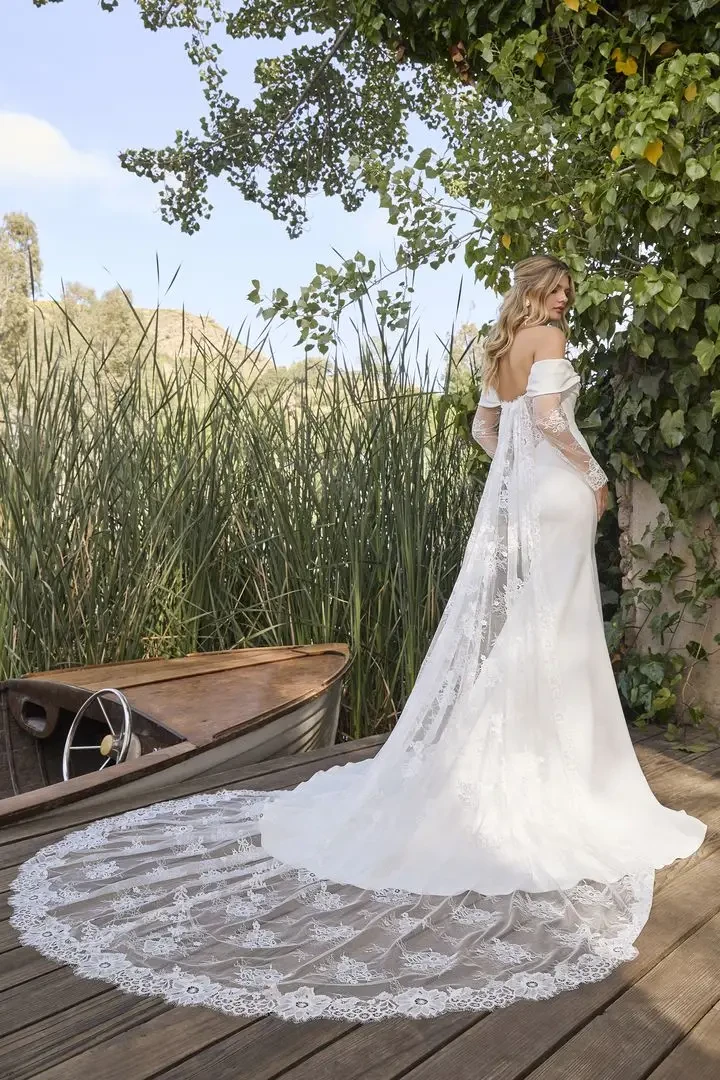 model wearing a bridal gown