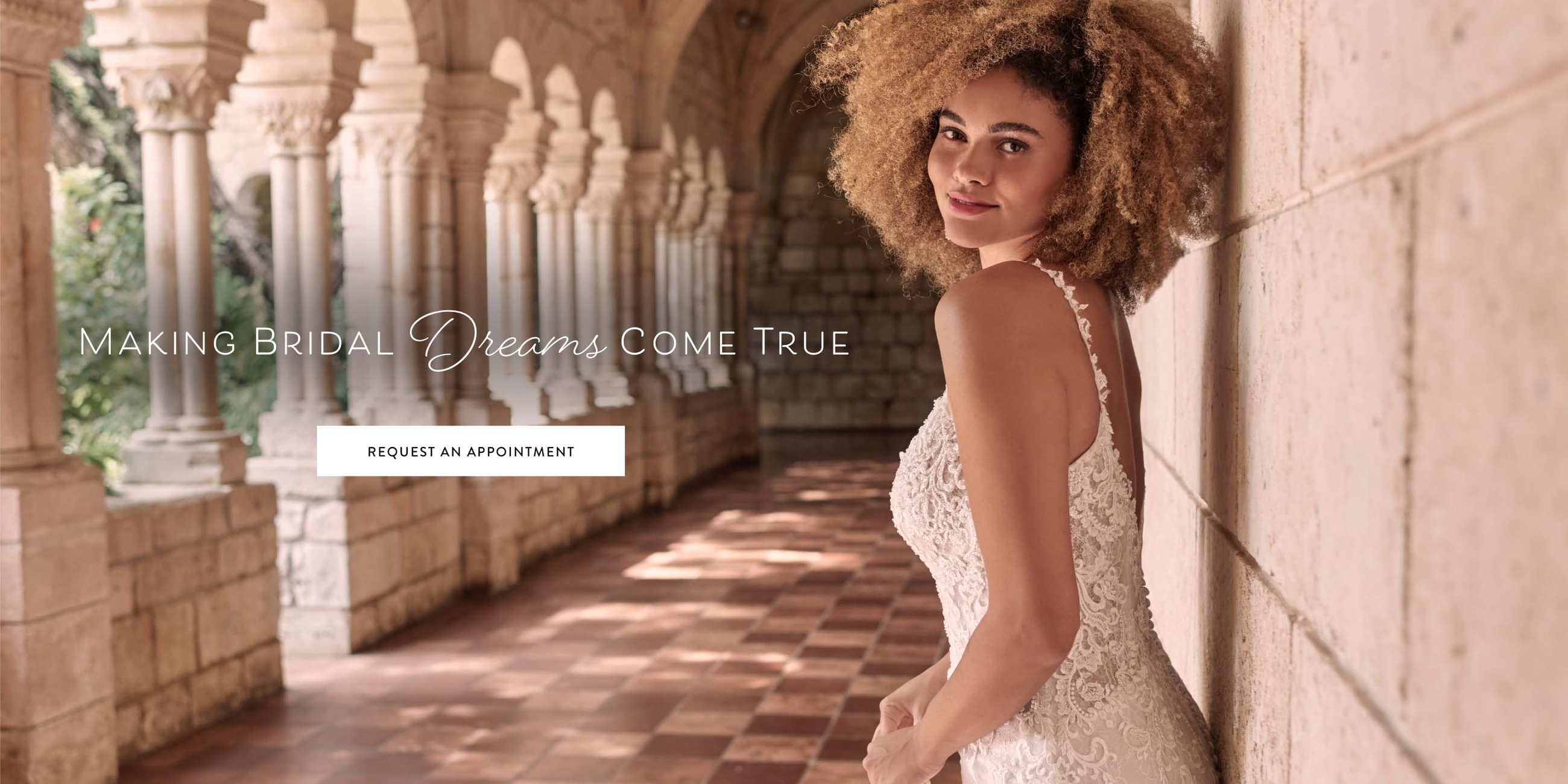 Wedding dresses at Bridal Boutique and Tux Shoppe. Find your dream dress today. Desktop image.