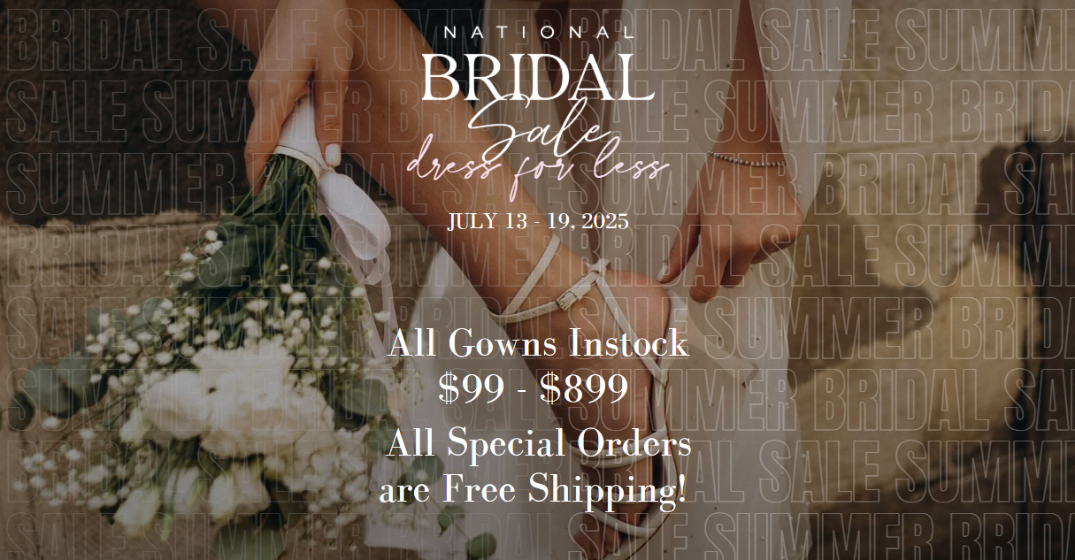 National Bridal Sale Desktop Banner